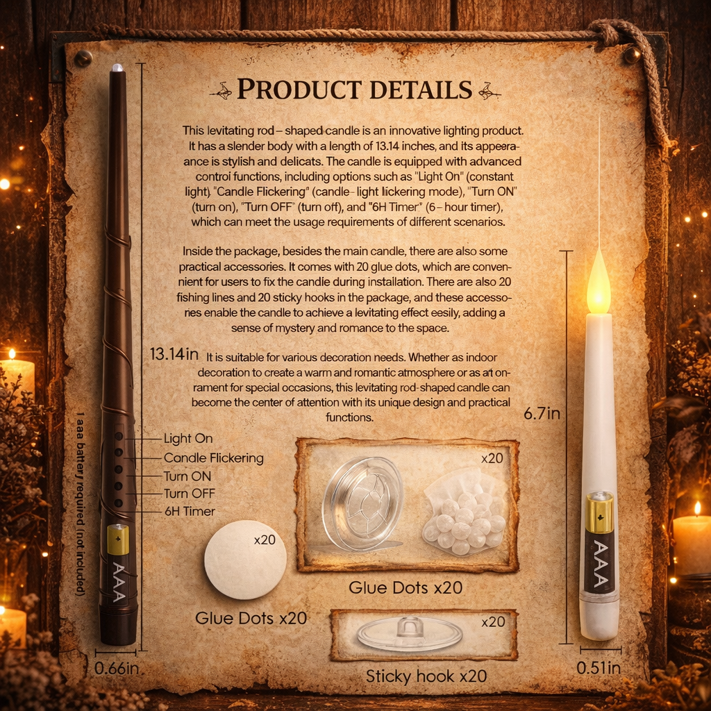 RelicWing Enchanted Floating Candles™